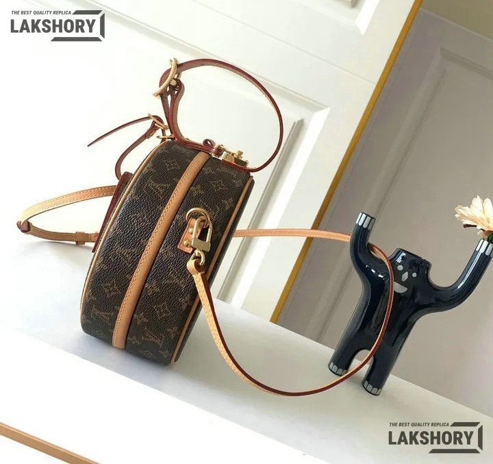 Louis Vuitton 1:1 Mirror Replica Petite Boite Chapeau Monogram Brown 17.5CM/6.9IN Louis Vuitton Replica Boite Chapeau Louis Vuitton 1:1 Mirror Replica Petite Boite Chapeau Monogram Brown 17.5CM/6.9IN Louis Vuitton Replica Boite Chapeau