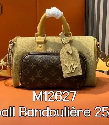 Louis Vuitton 1:1 Mirror Replica Beige Keepall Bandoulire 25 Leather 25CM/9.8IN Louis Vuitton Replica Speedy