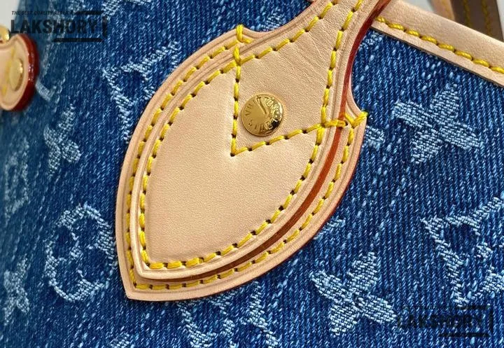 Louis Vuitton 1:1 Mirror Replica Neverfull MM Monogram Denim 31CM/12.2IN Louis Vuitton Replica Neverfull Louis Vuitton 1:1 Mirror Replica Neverfull MM Monogram Denim 31CM/12.2IN Louis Vuitton Replica Neverfull