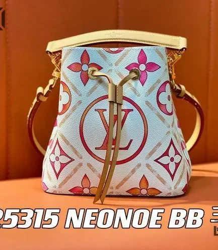 Louis Vuitton 1:1 Mirror Replica Neonoe BB Coral Monogram Canvas 20CM/7.9IN Louis Vuitton Replica Neo