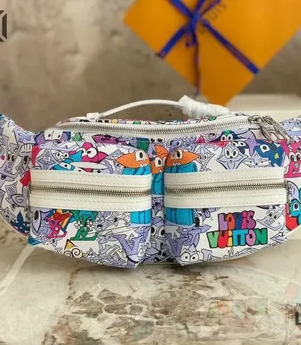 Louis Vuitton 1:1 Mirror Replica Monogram Comics Bumbag Multicolor 47CM/18.5IN Louis Vuitton Replica Bumbag