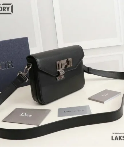 Dior 1:1 Mirror Replica Oblique Galaxy Messenger Black Pouch 19CM/7.5IN Christian Dior Other Styles