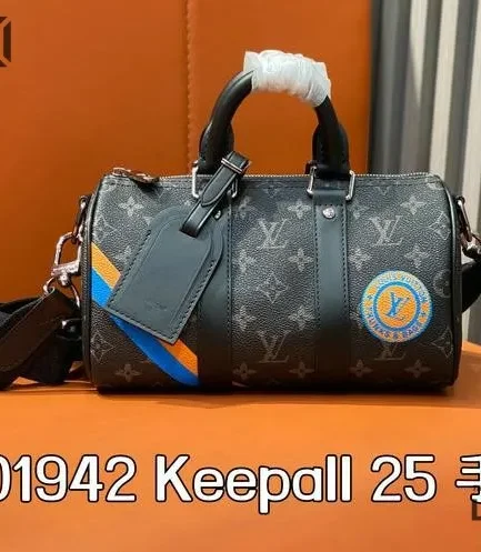 Louis Vuitton 1:1 Mirror Replica Keepall Bandoulire 25 Mon Monogram Eclipse 25CM/9.8IN Louis Vuitton Replica Keepall