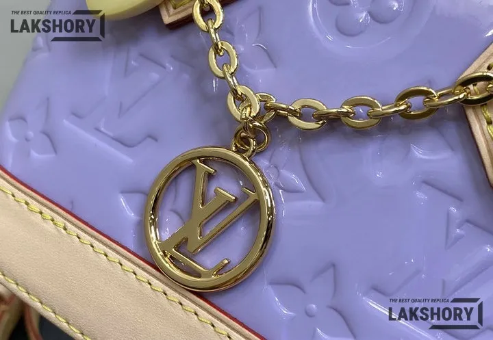 Louis Vuitton 1:1 Mirror Replica Vernis Nano Alma Glossy Lilac 18CM/7.1IN Louis Vuitton Replica Alma Louis Vuitton 1:1 Mirror Replica Vernis Nano Alma Glossy Lilac 18CM/7.1IN Louis Vuitton Replica Alma