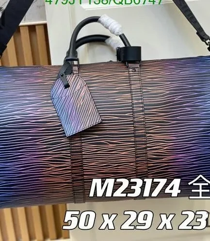 Louis Vuitton 1:1 Mirror Replica Keepall Bandouliere 50 Gradient Electric Sun 50CM/19.7IN Louis Vuitton Replica Keepall