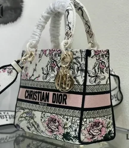 Dior 1:1 Mirror Replica Multicolor Lady D-Lite Saisons Printemps-Été 24CM/9.4IN Christian Dior Replica Lady