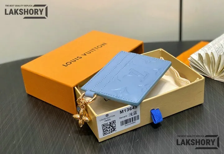 Louis Vuitton 1:1 Mirror Replica LV Charms Card Holder Monogram Empreinte 7CM/2.8IN Louis Vuitton Replica Wallets Louis Vuitton 1:1 Mirror Replica LV Charms Card Holder Monogram Empreinte 7CM/2.8IN Louis Vuitton Replica Wallets