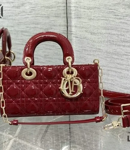 Dior 1:1 Mirror Replica Medium Calfskin Lady D-Joy Bag with Seals 22CM/8.7IN Christian Dior Replica Lady