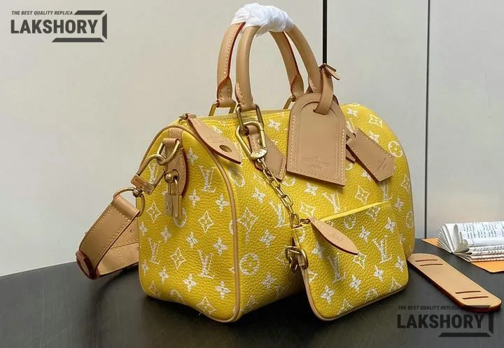 Louis Vuitton 1:1 Mirror Replica Monogram Speedy P9 Bandouliere 25 Runway 25CM/9.8IN Louis Vuitton Replica Speedy Louis Vuitton 1:1 Mirror Replica Monogram Speedy P9 Bandouliere 25 Runway 25CM/9.8IN Louis Vuitton Replica Speedy