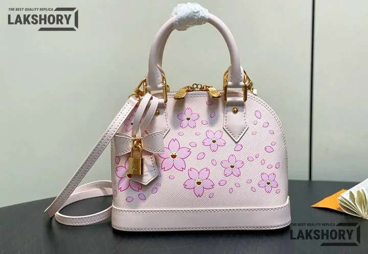 Louis Vuitton 1:1 Mirror Replica LV x TM Alma BB Epi Pink 23.5CM/9.3IN Louis Vuitton Replica Alma Louis Vuitton 1:1 Mirror Replica LV x TM Alma BB Epi Pink 23.5CM/9.3IN Louis Vuitton Replica Alma