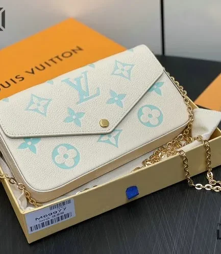 Louis Vuitton 1:1 Mirror Replica Empreinte Monogram Giant Felicie Pochette Chain Wallet 21CM/8.3IN Louis Vuitton Replica Pochette Accessories