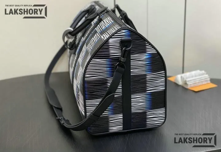 Louis Vuitton 1:1 Mirror Replica Keepall Bandoulire 50 A05 Blue Moon 50CM/19.7IN Louis Vuitton Replica Keepall Louis Vuitton 1:1 Mirror Replica Keepall Bandoulire 50 A05 Blue Moon 50CM/19.7IN Louis Vuitton Replica Keepall