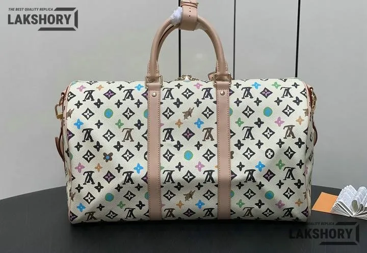 Louis Vuitton 1:1 Mirror Replica Keepall Bandouliere 50 x Tyler the Creator 50CM/19.7IN Louis Vuitton Replica Keepall Louis Vuitton 1:1 Mirror Replica Keepall Bandouliere 50 x Tyler the Creator 50CM/19.7IN Louis Vuitton Replica Keepall