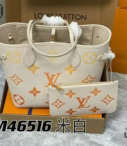 Louis Vuitton 1:1 Mirror Replica Neutral Degrade Neverfull MM Empreinte Monogram 31CM/12.2IN Louis Vuitton Replica Neverfull