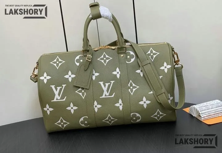 Louis Vuitton 1:1 Mirror Replica Giant Keepall Bandouliere 45 Monogram 45CM/17.7IN Louis Vuitton Replica Keepall Louis Vuitton 1:1 Mirror Replica Giant Keepall Bandouliere 45 Monogram 45CM/17.7IN Louis Vuitton Replica Keepall