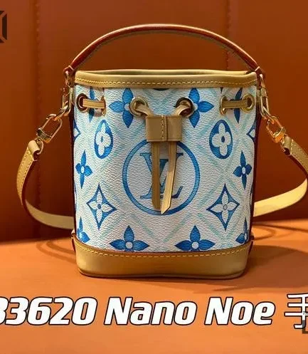 Louis Vuitton 1:1 Mirror Replica LV By The Pool Nano Noé Lagoon Blue 16CM/6.3IN Louis Vuitton Replica Neo