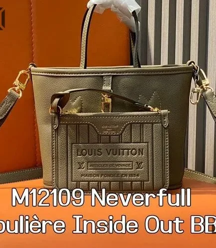 Louis Vuitton 1:1 Mirror Replica Neverfull Bandoulire Inside Out BB 24CM/9.4IN Louis Vuitton Replica Neverfull