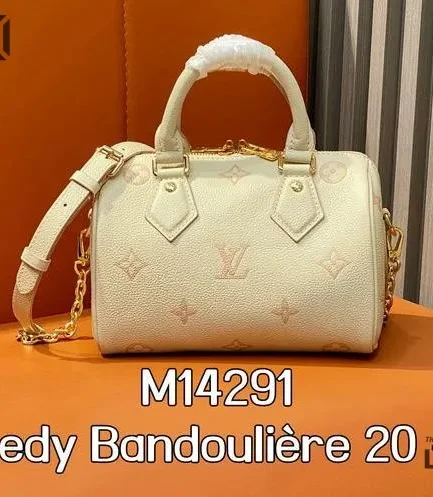 Louis Vuitton 1:1 Mirror Replica Speedy Bandoulire 20 Monogram Empreinte Eden 20.5CM/8.1IN Louis Vuitton Replica Speedy
