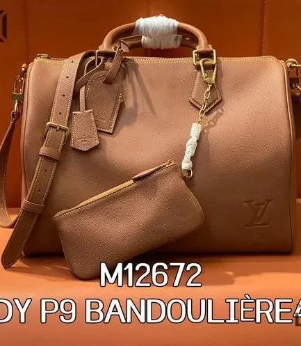 Louis Vuitton 1:1 Mirror Replica Cognac Speedy P9 Bandoulire 40 Leather 40CM/15.7IN Louis Vuitton Replica Speedy