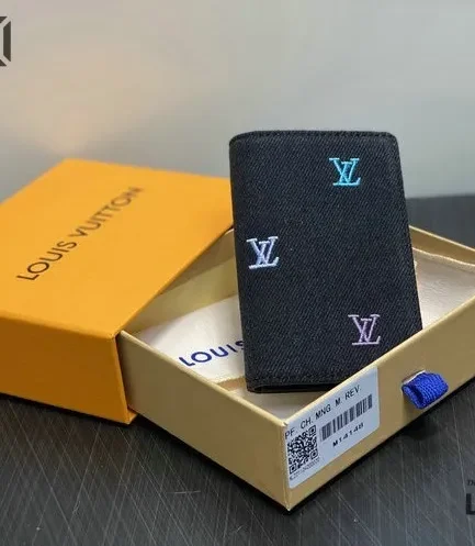 Louis Vuitton 1:1 Mirror Replica Pocket Organizer Monogram Denim 7CM/2.8IN Louis Vuitton Replica Wallets Louis Vuitton 1:1 Mirror Replica Pocket Organizer Monogram Denim 7CM/2.8IN Louis Vuitton Replica Wallets