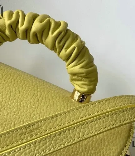 Louis Vuitton 1:1 Mirror Replica Taurillon Smooth Calfskin Scrunchie Twist One Handle 23CM/9.1IN Louis Vuitton Replica Twist