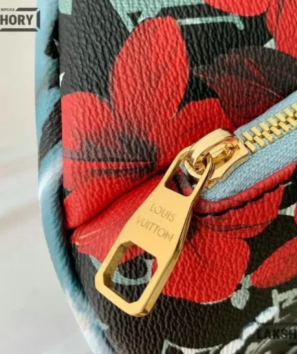 Louis Vuitton 1:1 Mirror Replica Rush Bumbag Monogram Surfin’ Navy Blue 30CM/11.8IN Louis Vuitton Replica Bumbag