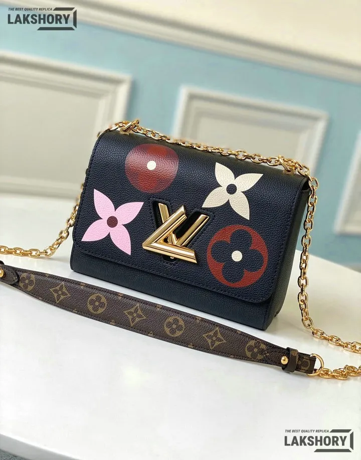 Louis Vuitton 1:1 Mirror Replica Twist Multicolor Empreinte Giant MM Black 23CM/9.1IN Louis Vuitton Replica Twist Louis Vuitton 1:1 Mirror Replica Twist Multicolor Empreinte Giant MM Black 23CM/9.1IN Louis Vuitton Replica Twist