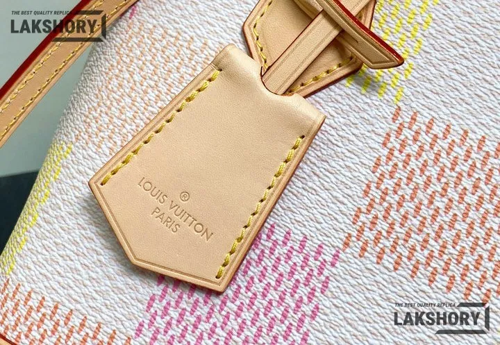 Louis Vuitton 1:1 Mirror Replica Damierlicious Alma BB Rose Peach 23.5CM/9.3IN Louis Vuitton Replica Alma Louis Vuitton 1:1 Mirror Replica Damierlicious Alma BB Rose Peach 23.5CM/9.3IN Louis Vuitton Replica Alma