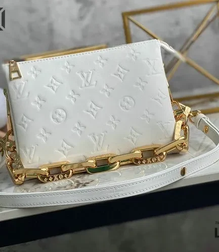 Louis Vuitton 1:1 Mirror Replica Lambskin Embossed Monogram Coussin BB 22CM/8.7IN Louis Vuitton Replica Coussin