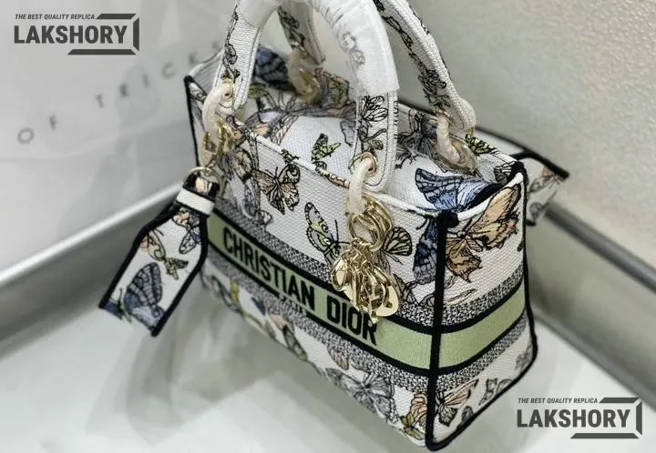 Dior 1:1 Mirror Replica Toile de Jouy Mexico Lady D-Lite Multicolor 24CM/9.4IN Christian Dior Replica Lady Dior 1:1 Mirror Replica Toile de Jouy Mexico Lady D-Lite Multicolor 24CM/9.4IN Christian Dior Replica Lady