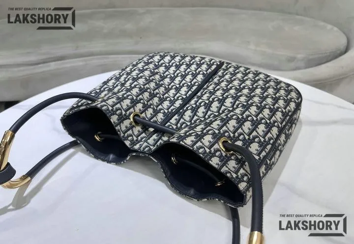 Dior 1:1 Mirror Replica Oblique Nolita Bag Blue & Beige Canvas Christian Dior Other Styles Dior 1:1 Mirror Replica Oblique Nolita Bag Blue & Beige Canvas Christian Dior Other Styles