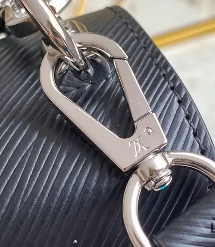 Louis Vuitton 1:1 Mirror Replica Twist MM Epi Grained Leather Black/Pink/Blue Gradient 23CM/9.1IN Louis Vuitton Replica Twist