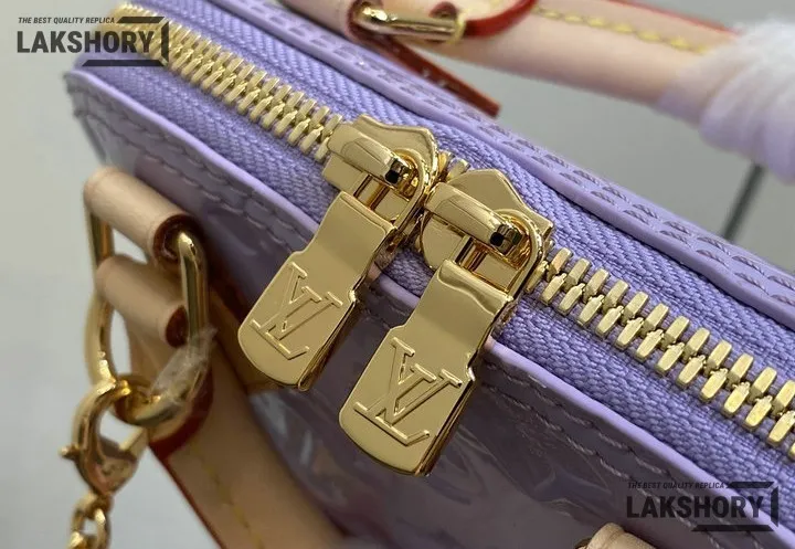 Louis Vuitton 1:1 Mirror Replica Vernis Nano Alma Glossy Lilac 18CM/7.1IN Louis Vuitton Replica Alma Louis Vuitton 1:1 Mirror Replica Vernis Nano Alma Glossy Lilac 18CM/7.1IN Louis Vuitton Replica Alma