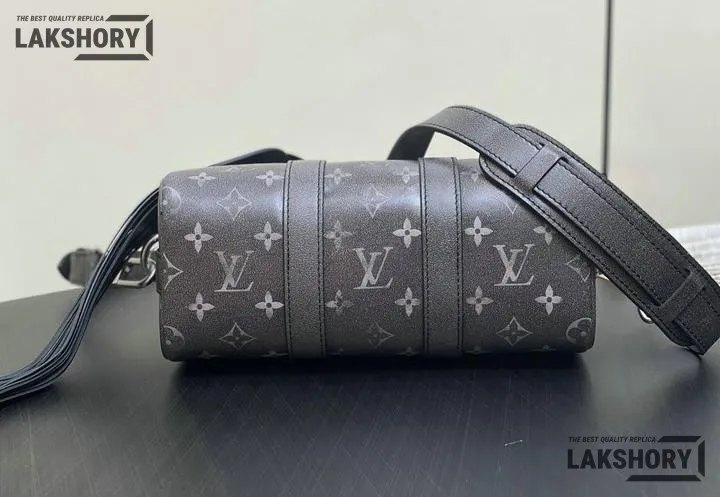 Louis Vuitton 1:1 Mirror Replica Keepall Bandoulire 25 Monogram Black 25CM/9.8IN Louis Vuitton Replica Keepall Louis Vuitton 1:1 Mirror Replica Keepall Bandoulire 25 Monogram Black 25CM/9.8IN Louis Vuitton Replica Keepall