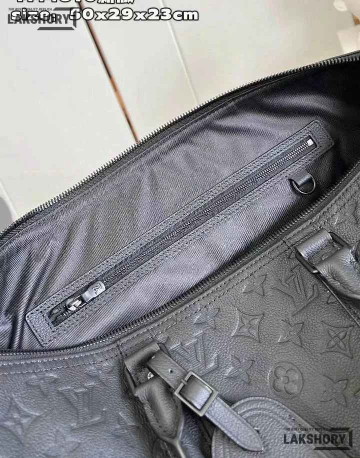 Louis Vuitton 1:1 Mirror Replica Keepall Bandoulire 50 Monogram Shadow Leather 50CM/19.7IN Louis Vuitton Replica Keepall Louis Vuitton 1:1 Mirror Replica Keepall Bandoulire 50 Monogram Shadow Leather 50CM/19.7IN Louis Vuitton Replica Keepall