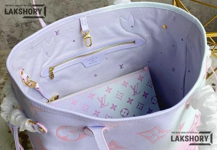 Louis Vuitton 1:1 Mirror Replica Neverfull MM Sunrise Pastel Giant Spring In The City 31CM/12.2IN Louis Vuitton Replica Neverfull Louis Vuitton 1:1 Mirror Replica Neverfull MM Sunrise Pastel Giant Spring In The City 31CM/12.2IN Louis Vuitton Replica Neverfull
