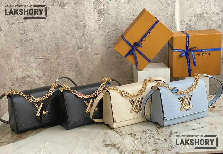 Louis Vuitton 1:1 Mirror Replica Twist MM Epi Leather Shoulder Bag 23CM/9.1IN Louis Vuitton Replica Twist Louis Vuitton 1:1 Mirror Replica Twist MM Epi Leather Shoulder Bag 23CM/9.1IN Louis Vuitton Replica Twist
