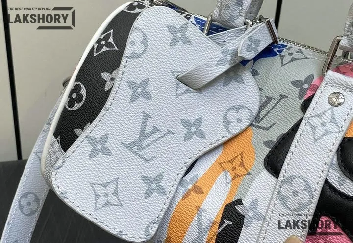 Louis Vuitton 1:1 Mirror Replica Keepall Bandoulire 25 Monogram Eclipse Multicolor 25CM/9.8IN Louis Vuitton Replica Keepall Louis Vuitton 1:1 Mirror Replica Keepall Bandoulire 25 Monogram Eclipse Multicolor 25CM/9.8IN Louis Vuitton Replica Keepall