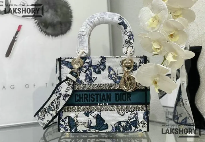 Dior 1:1 Mirror Replica Lady D-Lite Multicolor Toile de Jouy Mexico 24CM/9.4IN Christian Dior Replica Lady Dior 1:1 Mirror Replica Lady D-Lite Multicolor Toile de Jouy Mexico 24CM/9.4IN Christian Dior Replica Lady