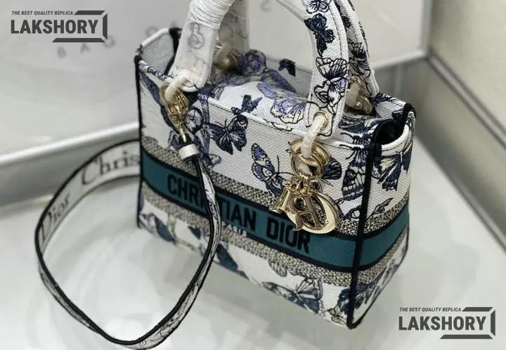 Dior 1:1 Mirror Replica Lady D-Lite Multicolor Toile de Jouy Mexico 24CM/9.4IN Christian Dior Replica Lady Dior 1:1 Mirror Replica Lady D-Lite Multicolor Toile de Jouy Mexico 24CM/9.4IN Christian Dior Replica Lady