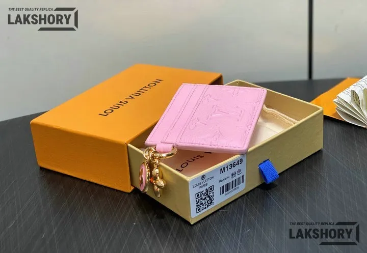 Louis Vuitton 1:1 Mirror Replica LV Charms Card Holder Monogram Empreinte 7CM/2.8IN Louis Vuitton Replica Wallets Louis Vuitton 1:1 Mirror Replica LV Charms Card Holder Monogram Empreinte 7CM/2.8IN Louis Vuitton Replica Wallets