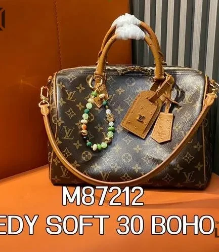 Louis Vuitton 1:1 Mirror Replica Speedy Soft 30 Boho Monogram Canvas 30CM/11.8IN Louis Vuitton Replica Speedy