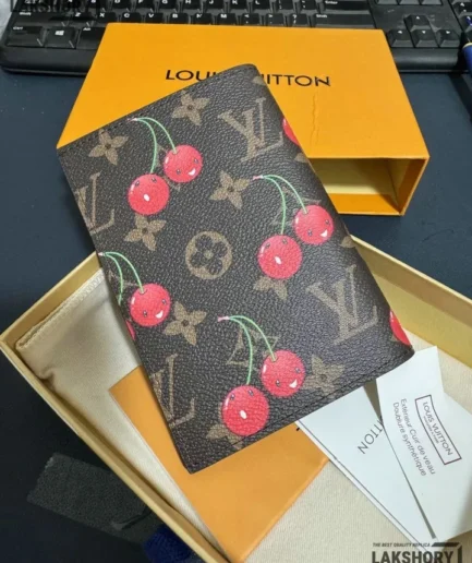 Louis Vuitton 1:1 Mirror Replica LV X TM Monogram Cerises Passport Cover 14CM/5.5IN Louis Vuitton Replica Wallets Louis Vuitton 1:1 Mirror Replica LV X TM Monogram Cerises Passport Cover 14CM/5.5IN Louis Vuitton Replica Wallets
