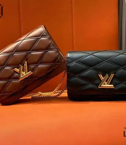 Louis Vuitton 1:1 Mirror Replica Lambskin Malletage Top Handle GO-14 MM 20CM/7.9IN Louis Vuitton Replica Twist