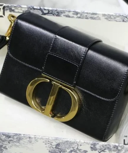 Dior 1:1 Mirror Replica Smooth Mini 30 Montaigne Box Calfskin 17.5CM/6.9IN Christian Dior Replica 30 Montaigne