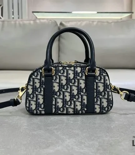 Dior 1:1 Mirror Replica Blue D-Vibe East-West Nano Bag 20.5CM/8.1IN Christian Dior Other Styles