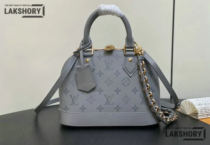 Louis Vuitton 1:1 Mirror Replica Monogram Alma BB Ink 23.5CM/9.3IN Louis Vuitton Replica Alma Louis Vuitton 1:1 Mirror Replica Monogram Alma BB Ink 23.5CM/9.3IN Louis Vuitton Replica Alma