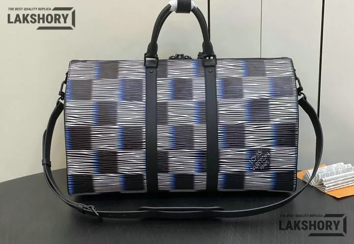 Louis Vuitton 1:1 Mirror Replica Keepall Bandoulire 50 A05 Blue Moon 50CM/19.7IN Louis Vuitton Replica Keepall Louis Vuitton 1:1 Mirror Replica Keepall Bandoulire 50 A05 Blue Moon 50CM/19.7IN Louis Vuitton Replica Keepall