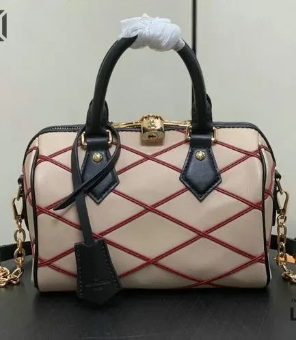 Louis Vuitton 1:1 Mirror Replica Speedy Bandoulire 20 Malletage 20.5CM/8.1IN Louis Vuitton Replica Speedy