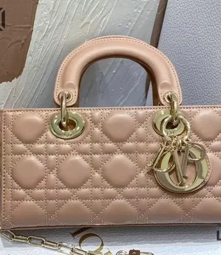 Dior 1:1 Mirror Replica Lambskin D-Joy Dior Lady Bag 22CM/8.7IN Christian Dior Replica Lady